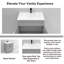 Armoire de meuble-lavabo 30 po gris Shaker
