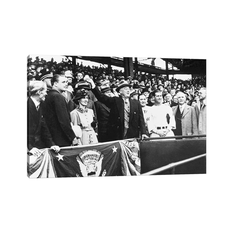 Franklin D Roosevelt - Wrapped Canvas Print, 66.04 cm H x 45.72 cm W x 3.175 cm D