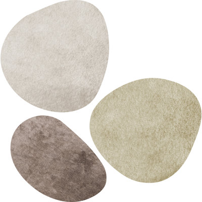 Rupal Vinyl Machine Printed Area Rug