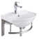 The Renovators Supply Inc. 13.75'' White Vitreous China U-Shaped Bathroom Sink with Overflow