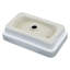 Lavabo de salle de bain vasque rectangulaire en céramique blanche l 19 po x P 12 po GhomeG