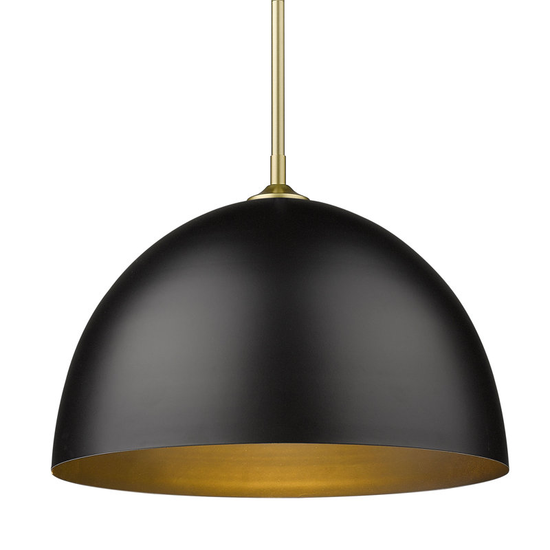 Ringwood 1 - Light Shaded Pendant, Olympic Gold