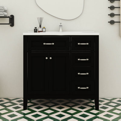 Armoire de salle de bain 36 po avec lavabo et tiroir 36 po