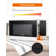 COMMERCIAL CHEF 1.1 Cu Ft Microwave with 10 Power Levels, Small Microwave with Push Button