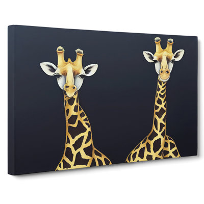 Two Giraffes Vol.1 - Wrapped Canvas Print