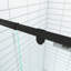 Porte de douche coulissante à cadre pivotant avec verre trempé-113582849