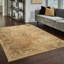Tapis doré / brun en polypropylène tissé à la machine Tuma-538806048