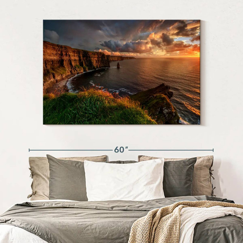 Senne Cliffs Of Moher Before Dark, 34" H x 51" W