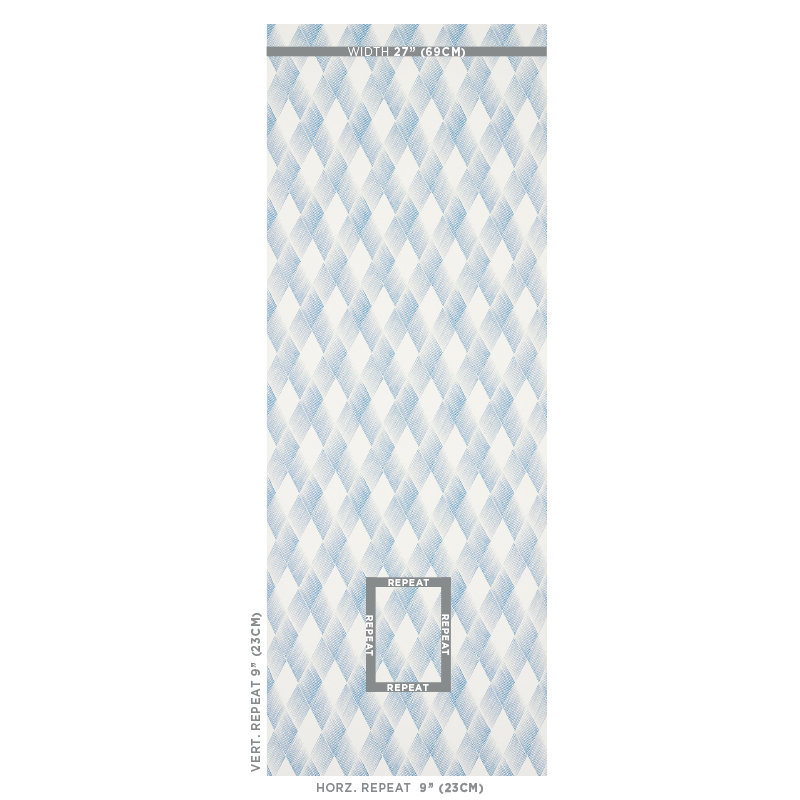 Papier peint Fetlock, bleu