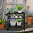 Bernece Outdoor Grill Dining Cart Movable BBQ Trolley with Two Wheels-590440097