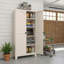 Armoire de rangement 71 po en métal avec 2 portes galbées et rangement réglable-1307008728