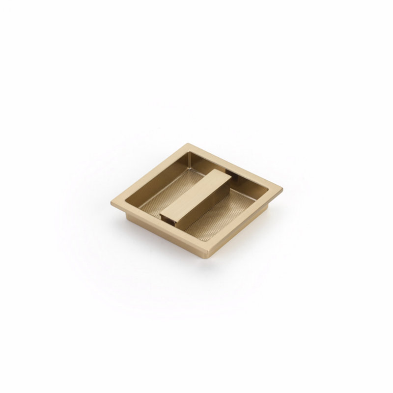 Modo Recessed Pull, Polished Rose Gold