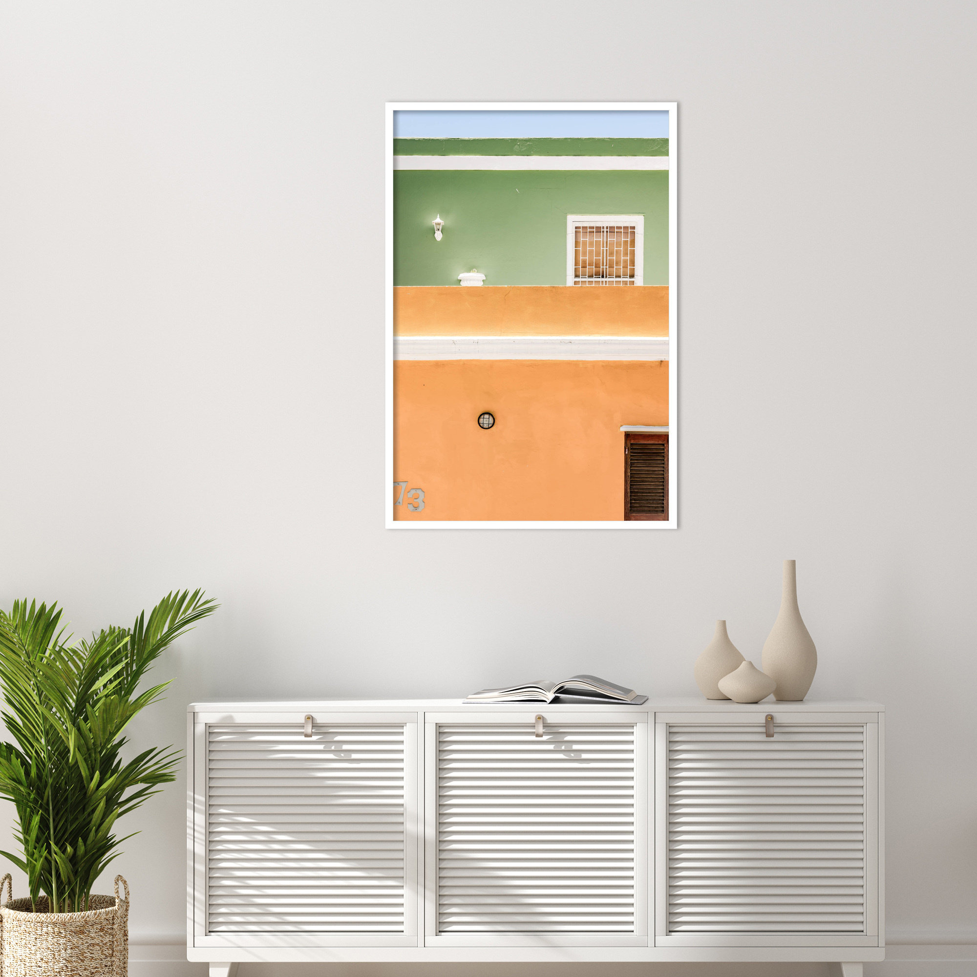 Joy House by Shot by Clint Wood Framed Wall Art Print, White, 41" H x 28" W