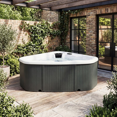 Lifesmart Spas LS300 Plus 115 Volt 2-Person 17-Jet Plug and Play Hot Tub with Ozonator and FROG @ease-Ready Setup