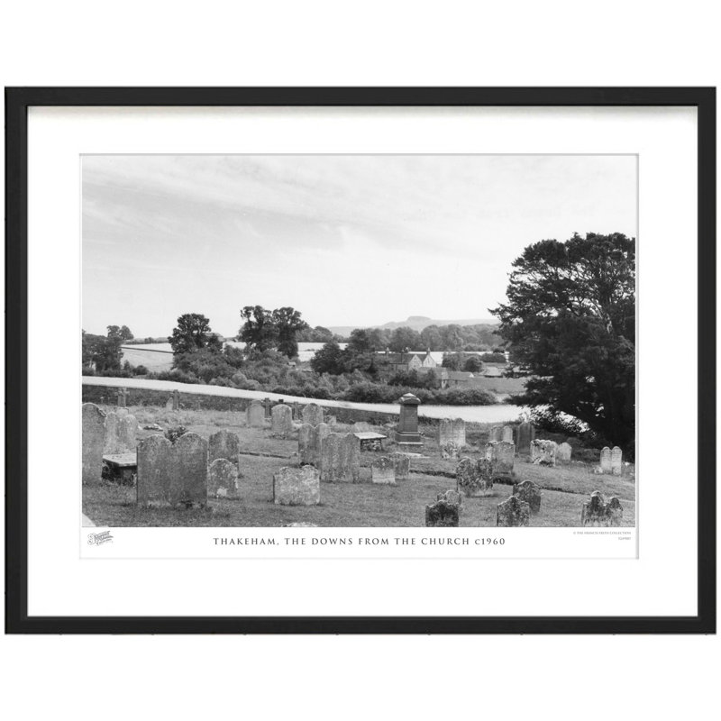 Thakeham, The Downs From The Church C1960 by Francis Frith - Single Picture Frame Print, 60cm H x 80cm W x 2.3cm D