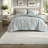 -Piece Cal King Bedding Sets, Polyester, Modern Green Marble Stripe for Home