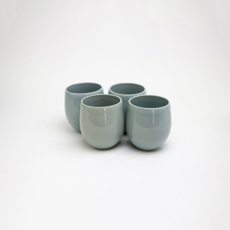 Grande tasse à café à pied Townson, Jade pâle