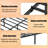 Full Size Bed Frame, Headboard and Footboard,Structurally Stable, Under Bed Storage,No Box Spring Needed