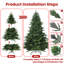 Arbre de Noël hybride PE / PVC-722560488
