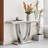 Bruneta 46.85'' Marble Top Console Table-602529383-602529385