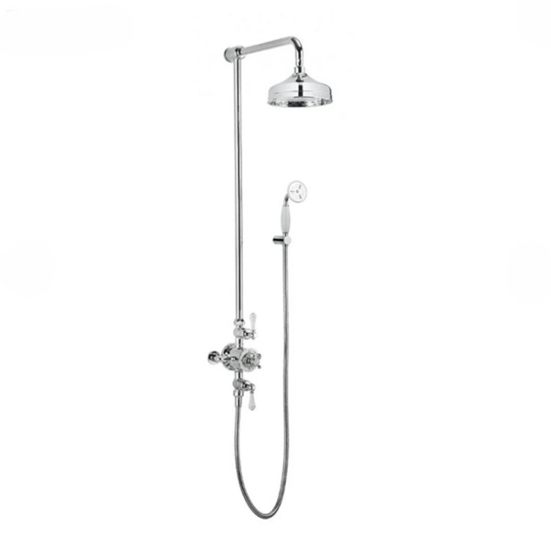 Victorian - Système de douche exposé chrome antique