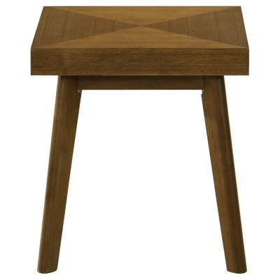 Stumbaugh Square Wood Side End Table Walnut Brown