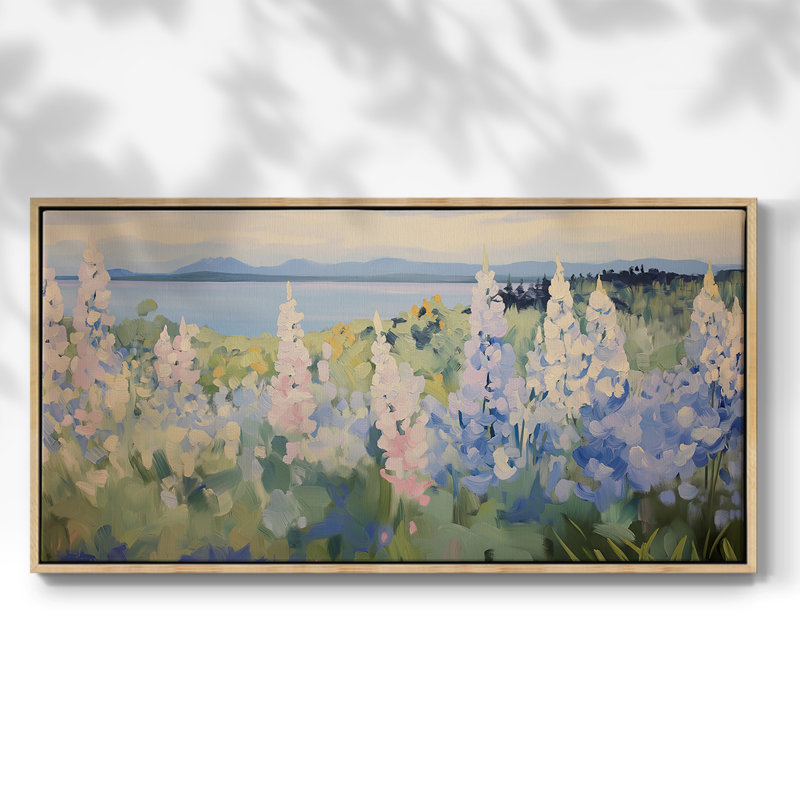 Botanical Series-CX III- Toile tendue avec châssis tendue, prête à être accrochée, Naturel, H 17 po x l 33 po