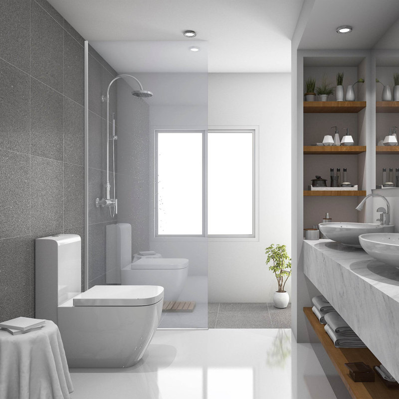 Porte de douche fixe sans cadre l 32 "x H 79" Dreamwerks