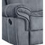 Fauteuil inclinable confortable en velours avec tiroir de rangement et table inclinable grise - 3 sièges, et relaxant, stable, fabrication touffetée élégante, apaisante-256681383-256681382