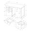Bureau d'ordinateur moderne réversible de 48 pouces avec rangement, idéal pour le bureau personnel et le travail sur ordinateur portable, design contemporain-1432377919