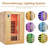 2-Person Indoor Infrared Sauna – 6 Heating Plates, Wood Dry Steam, Low EMF, Dual Controls