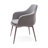 Teegan 19'' H Upholstered Metal Armchair-490950966-438107531