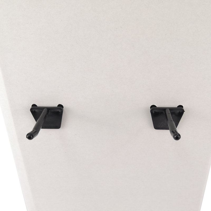 Crochet en plastique de 2 po pour panneau mince en métal, convient pour un panneau perforé de 1/4 po (6 mm) au centre