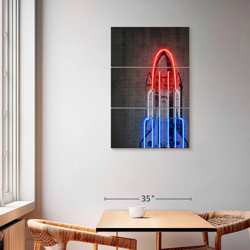 Oberle Rocket Agenda, 57" H x 36" W