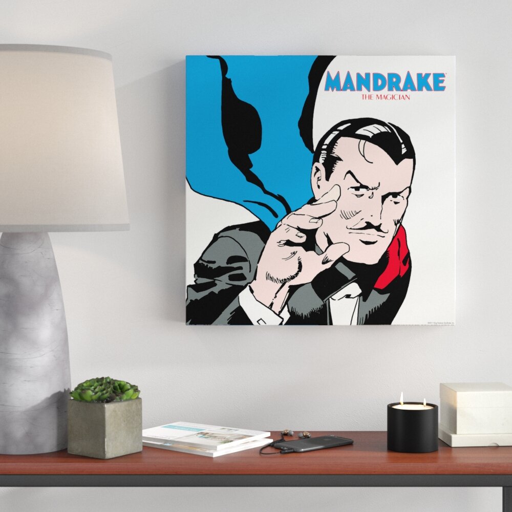 Paneel „Mandrake The Magician I“ von Falk, Grafikdruck