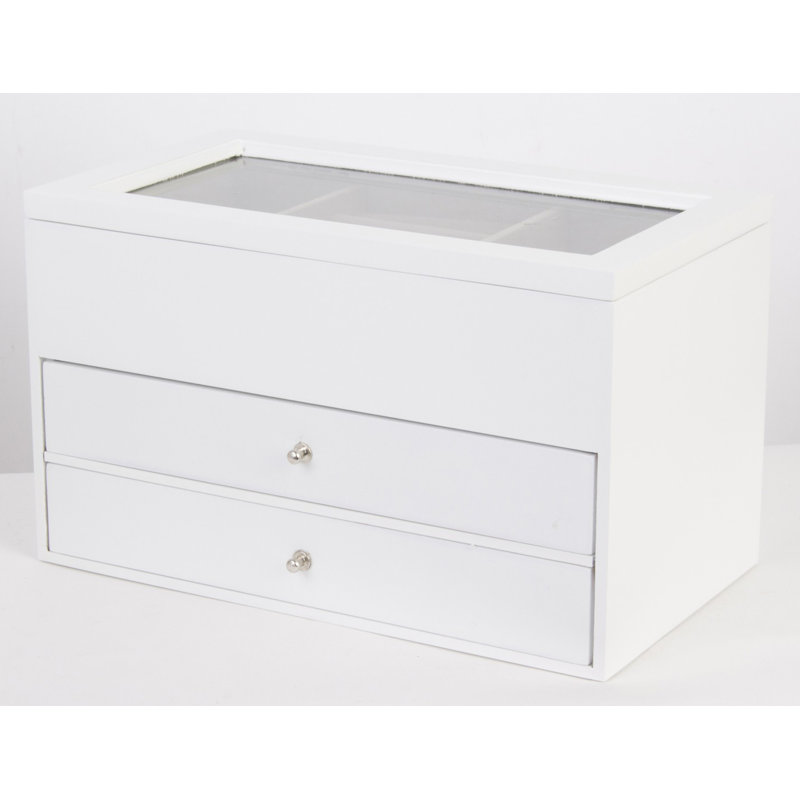 Wood Jewelery Box + Drawers