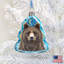 Grizzly Bear Keepsake Glass Ornament