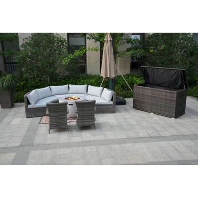 Cordelle 8 - Person Patio Conversation Set with Cushions