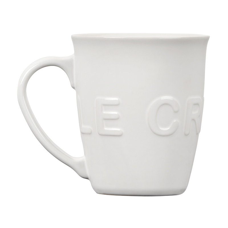 Le Creuset 20Oz. Stoneware XL Logo Mug, White