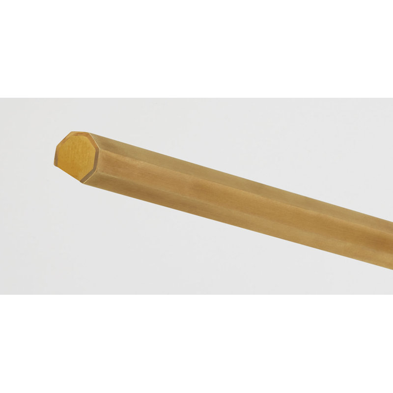 Plural Faceted Picture Light, Hand Rubbed Antique Brass, 0.7" H x 30" W x 8.9" D, 20.8