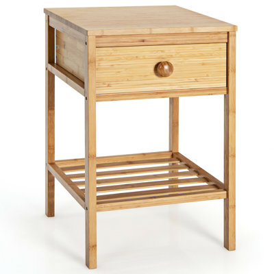 Dashad Solid Wood End Table with Storage by Winston Porter