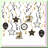 Pre-Strung Gold Glitter "Just Married" Banner 6ft