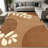 1PC Boho Neutral Terracotta Botanical Leaf Abstract area rugs for Living Room, Soft and Comfortable, Suitable for all seasons, easy-to-maintain, machine washable Indoor floor mat, Under Table Farmhouse suitable for dining room, bedroom, kitchen,-129886533