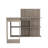 Masai L-Shaped Writing Computer Desk With Five Open Shelves, Light Gray, Space-Saving And Stylish For Home Office Use-510141015