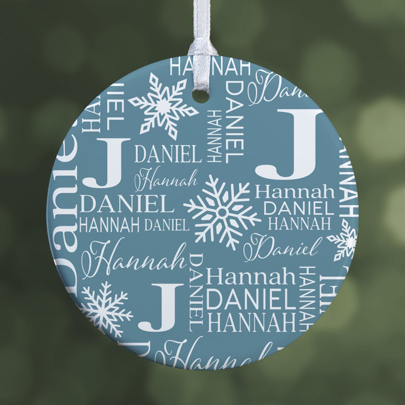 Ornement personnalisé flocon de neige de Noël, Oui