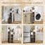 Armoire de rangement étroite à 6 niveaux avec tiroirs et boîte à mouchoirs pour la cuisine
