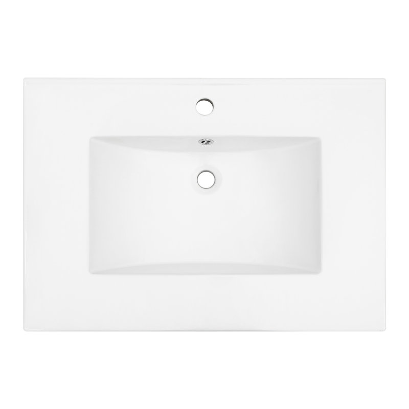 Lavabo de meuble-lavabo rectangulaire blanc Adelle