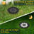 Matte Black Solar Powered Integrated LED Pathway Light Kit