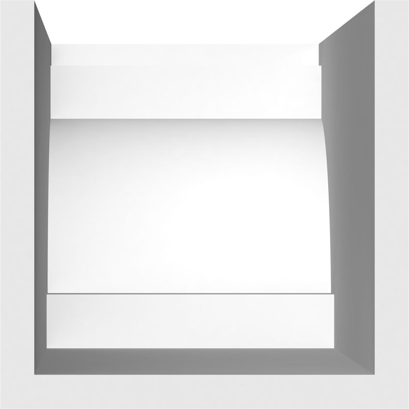 6"W x 6"H x 16"L Standard Mediterranean Architectural Grade PVC Rafter Tail, 6"H x 6"W x 16"D
