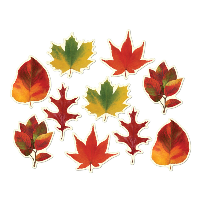 Mini découpes de feuilles - 4 po - 4 po - paquet de 24